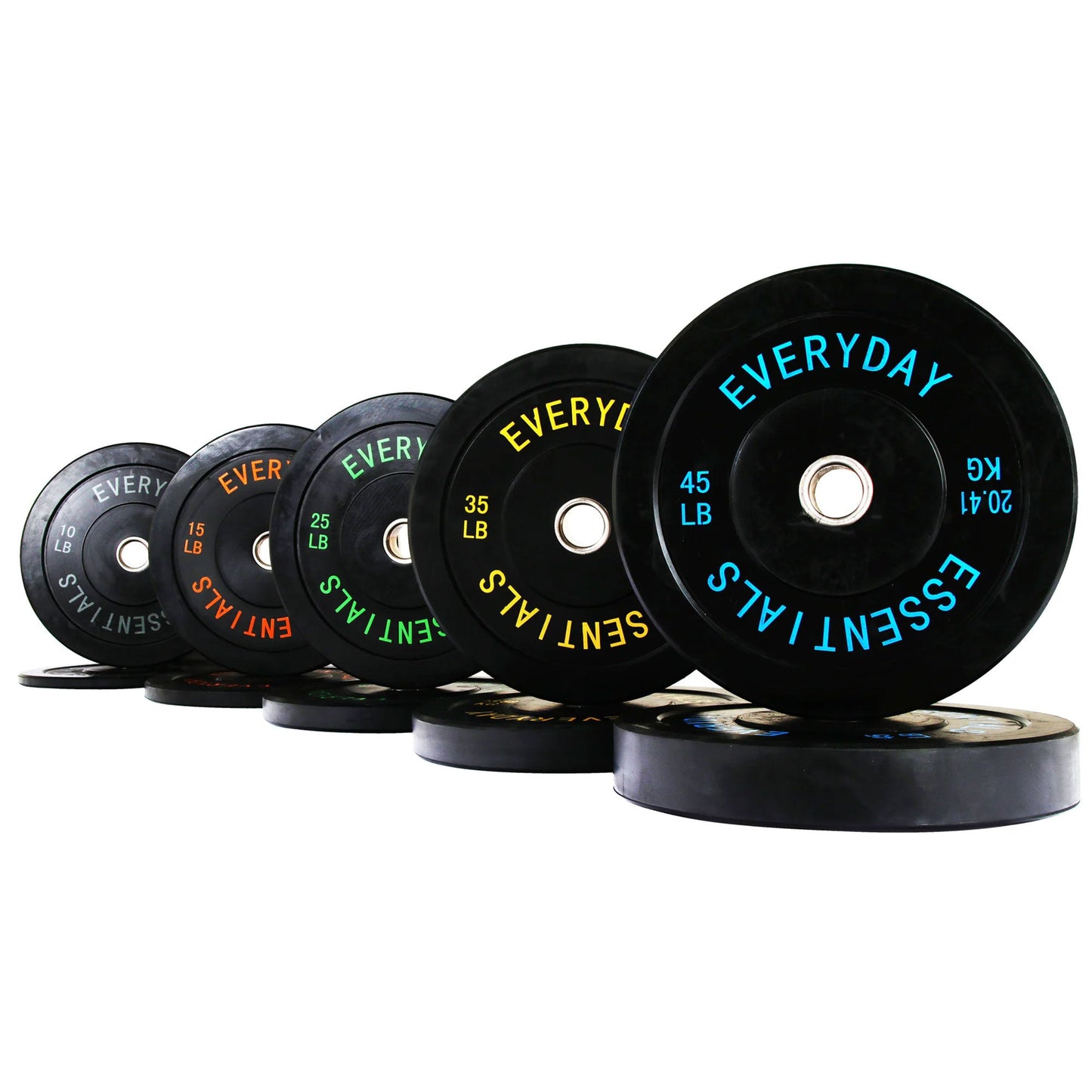 Conjunto de discos de peso para treinamento de força olímpica BalanceFrom Fitness de 260 libras