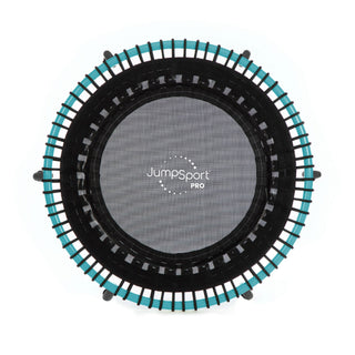 JumpSport 350 Pro Fitness 39 Inch Cardio Workout Indoor Trampoline, Teal/Black
