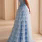 Ellie Wilde - Sleeveless A-line Prom Gown