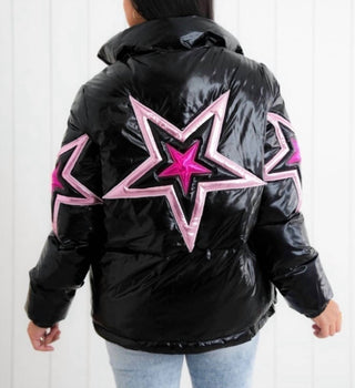 Fantastic Fawn - Star Metallic Puffer Jacket