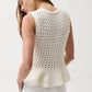 Pistola - Anna Peplum Sweater Tank Top