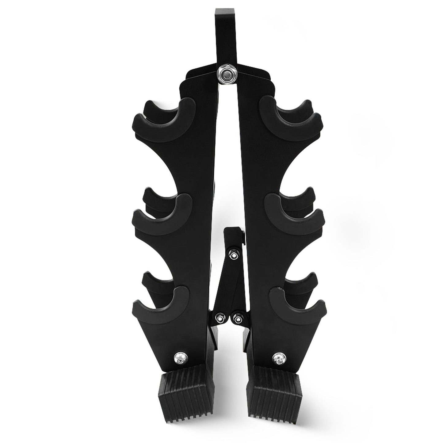 Conjunto de halteres revestidos de neoprene BalanceFrom Fitness de 5, 8 e 12 libras com suporte