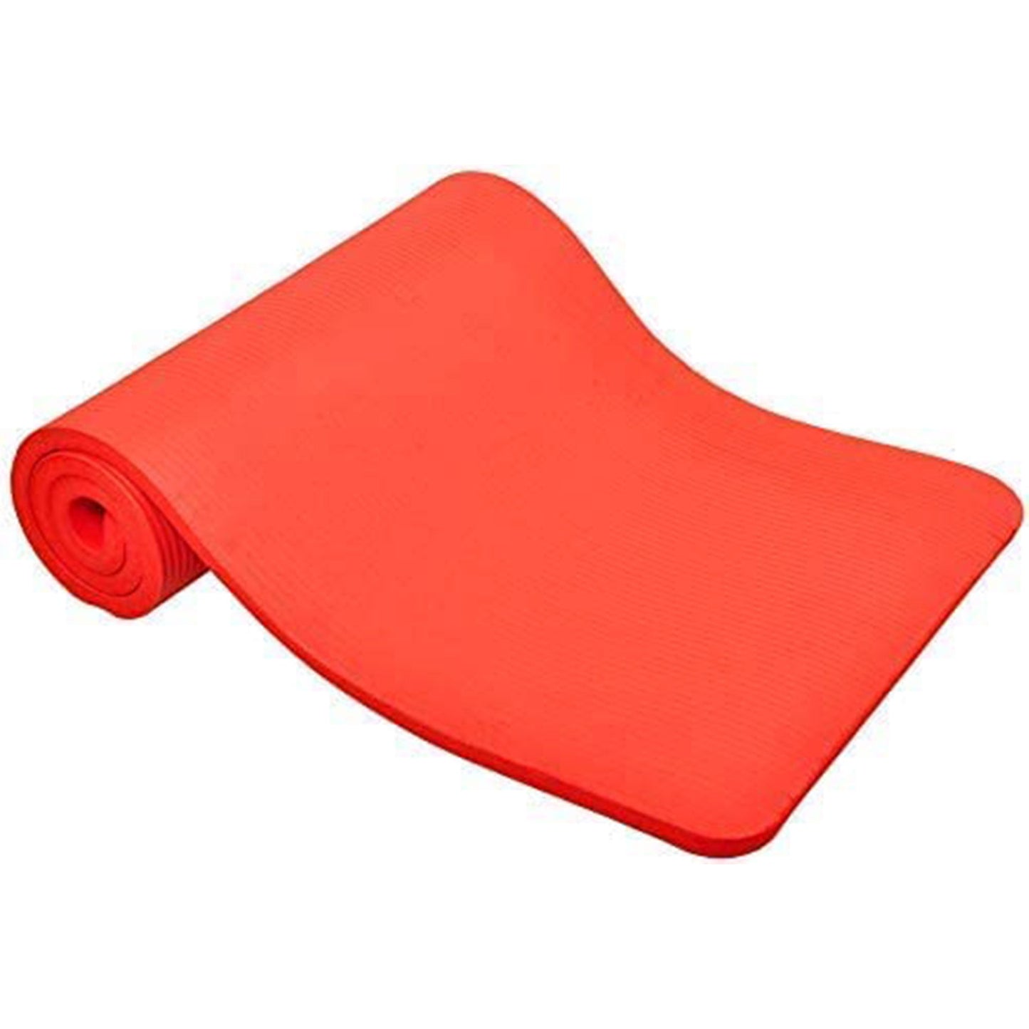 Tapete de exercícios BalanceFrom Fitness GoCloud 1" extra grosso com alça de transporte, vermelho