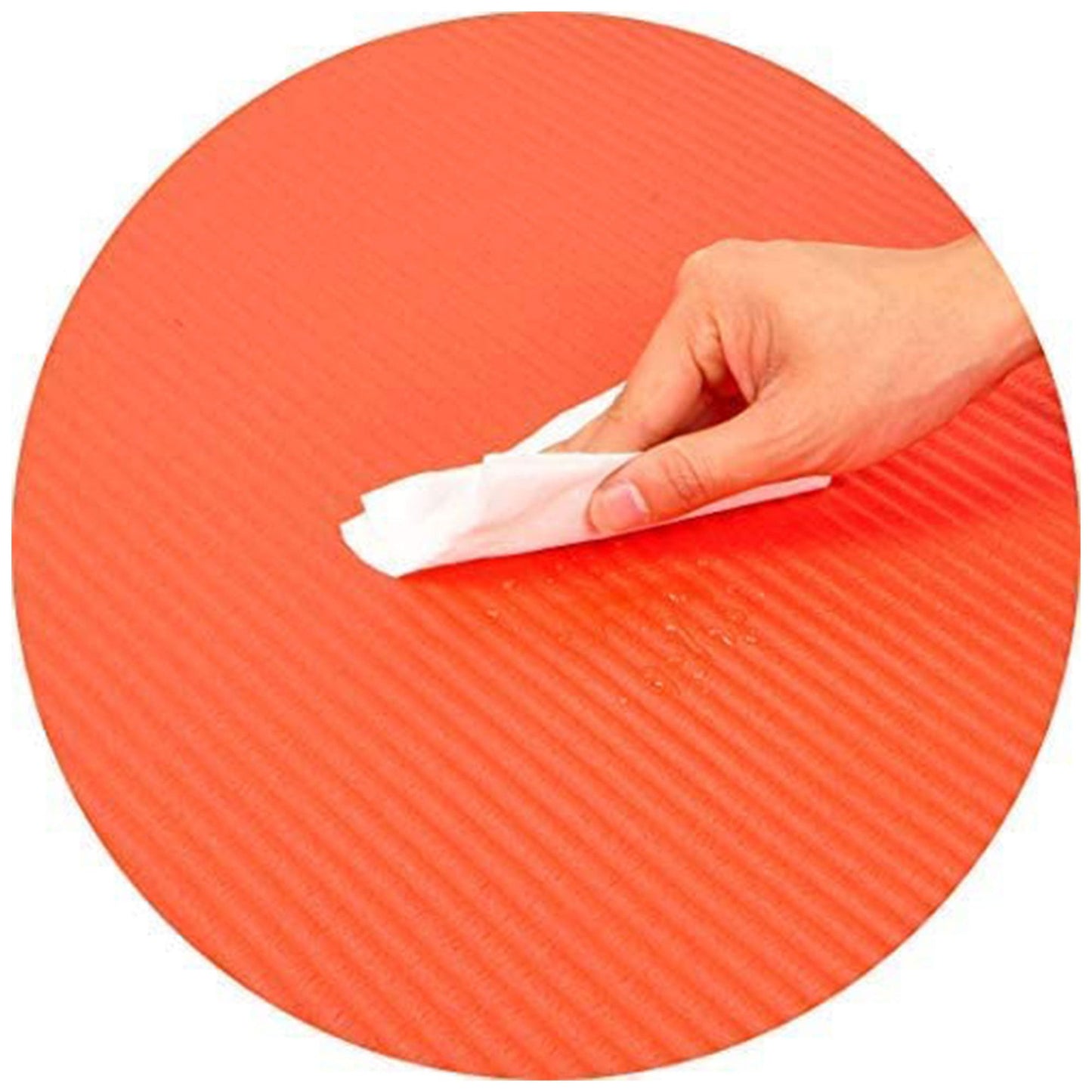 Tapete de exercícios BalanceFrom Fitness GoCloud 1" extra grosso com alça de transporte, vermelho