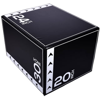 BalanceFrom Fitness Caixa de exercícios pliométricos 3 em 1 versátil de 60 libras