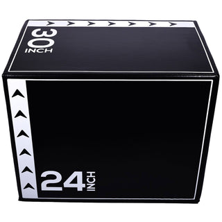 BalanceFrom Fitness Caixa de exercícios pliométricos 3 em 1 versátil de 60 libras