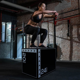 BalanceFrom Fitness Caixa de exercícios pliométricos 3 em 1 versátil de 60 libras