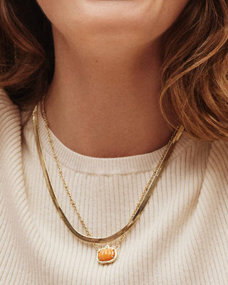Kendra Scott - Colar curto com pingente de abóbora feminino