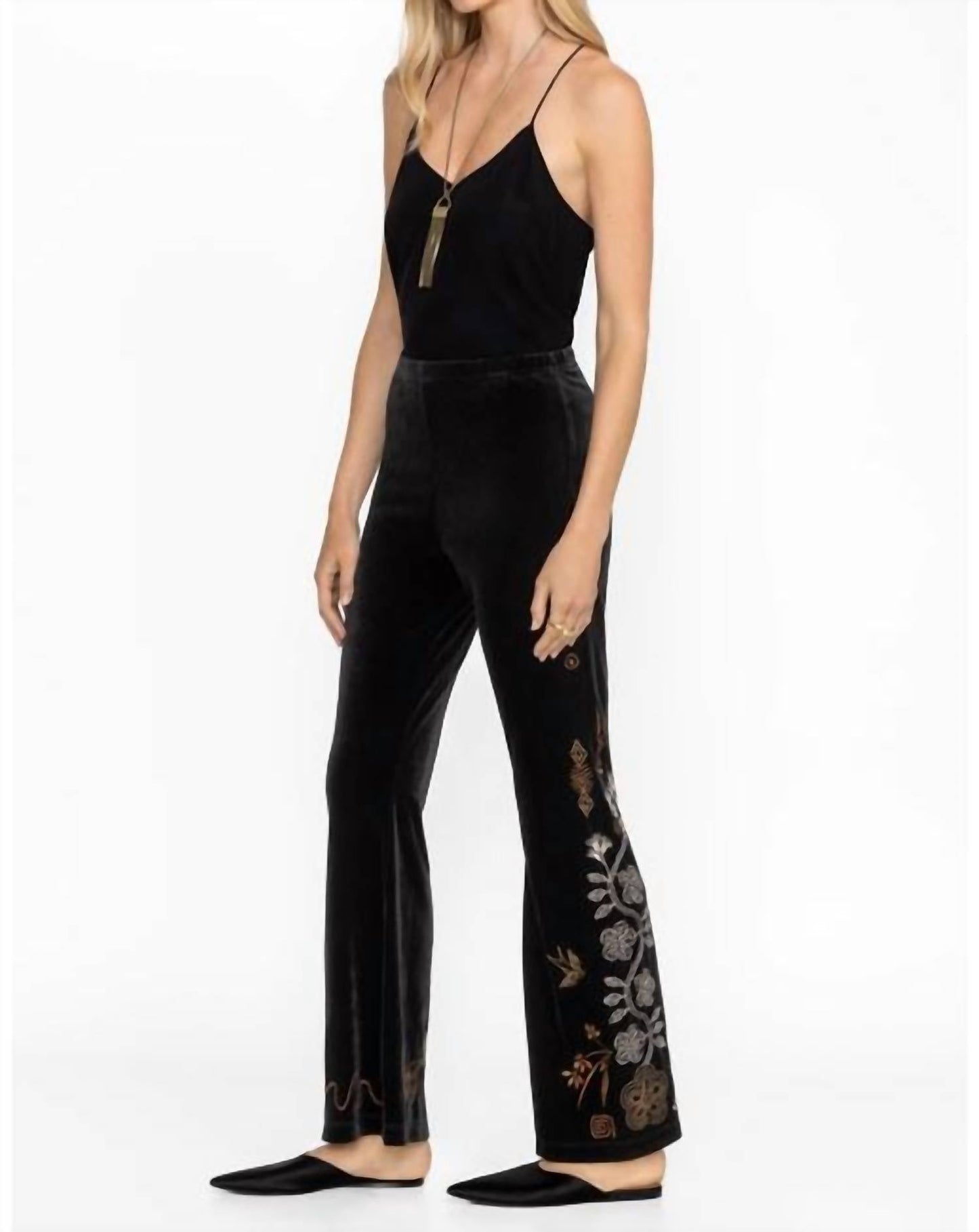 Johnny Was - STRETCH VELVET BABY BOOT LEGGING