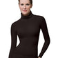 SPANX On Top and in Control Long Sleeve Turtleneck (973) (Large, Bittersweet)