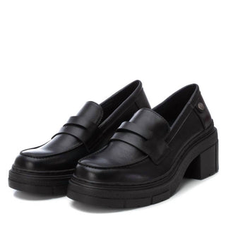 Xti - Mocassins casuais femininos de salto