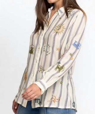 Johnny Was - Camisa Ariana com botões nas costas