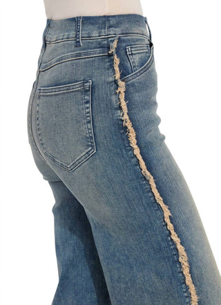 Lysse - Calça jeans premium de cintura alta e perna larga
