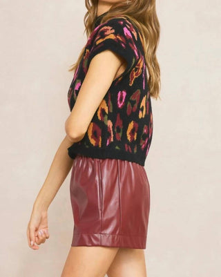 Entro - Leopard Print Sweater