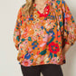 Entro - Bold Floral Print Top