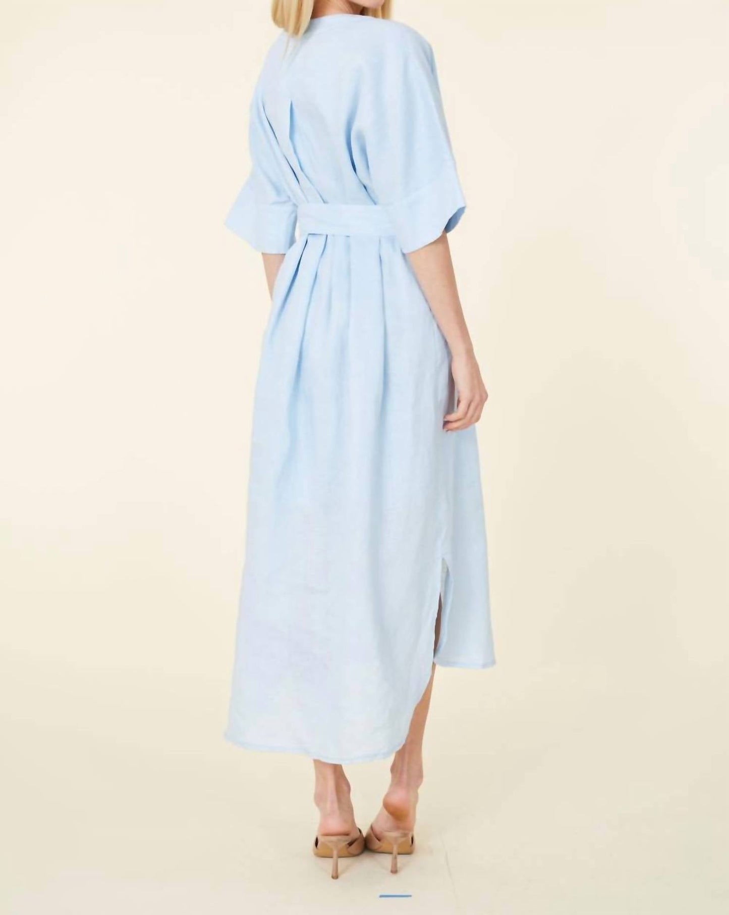 Dolce Cabo - Linen Belted Midi Dress