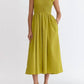 Entro - Sleeveless Smocked Midi Dress