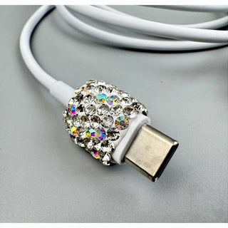Ole - Women's Clear Bling Usb Charger Cable