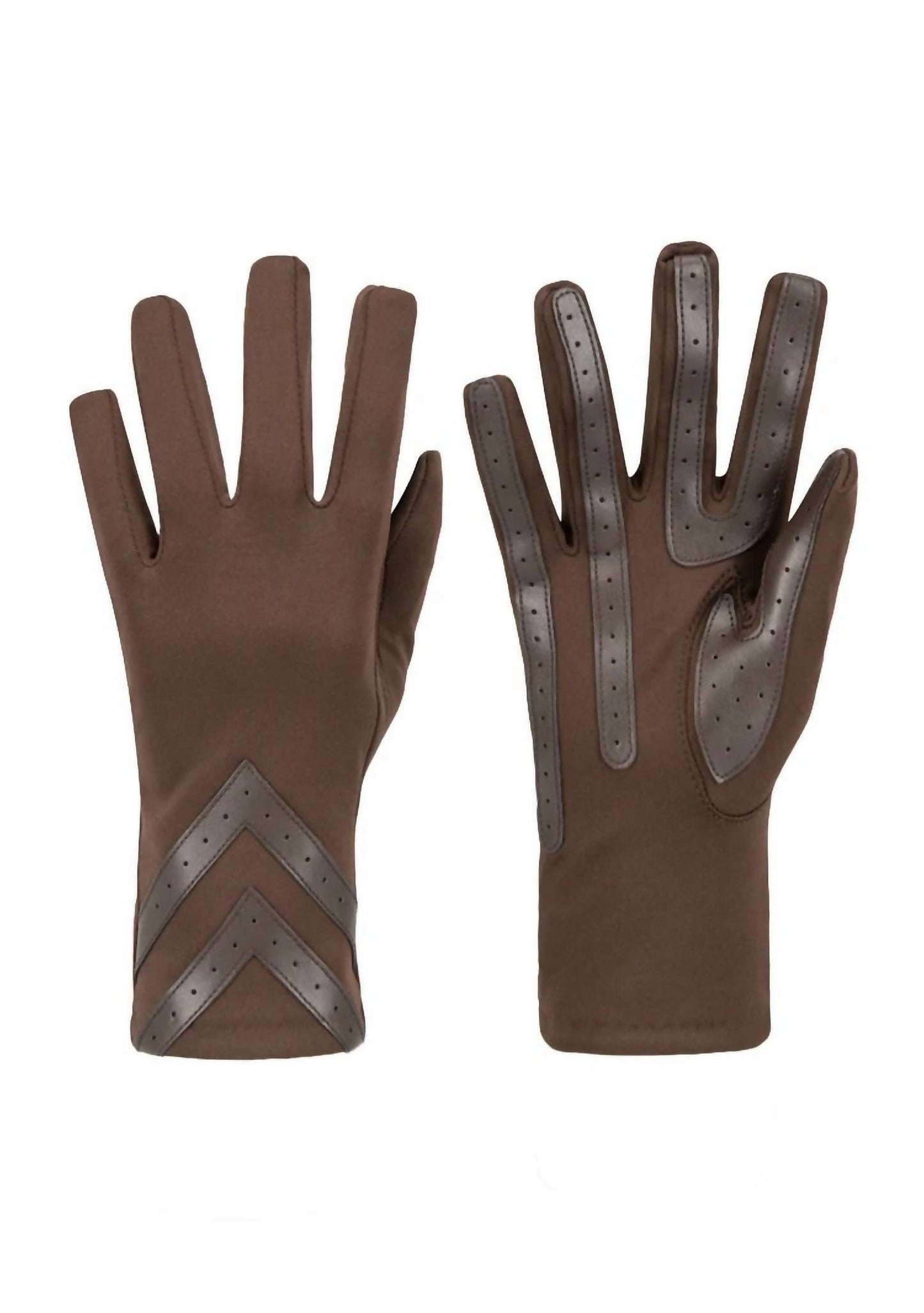 Isotoner - Women’s Smartdri Chevron Touchscreen Gloves