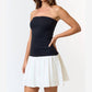 Blue Blush - Bandeau Flare Dress