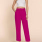 Active Usa - Front Pocket Belted Stretch Pants