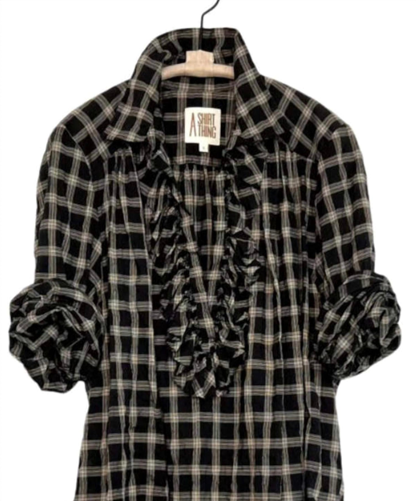 A Shirt Thing - Women's Celine Ruffled Front Blouse
