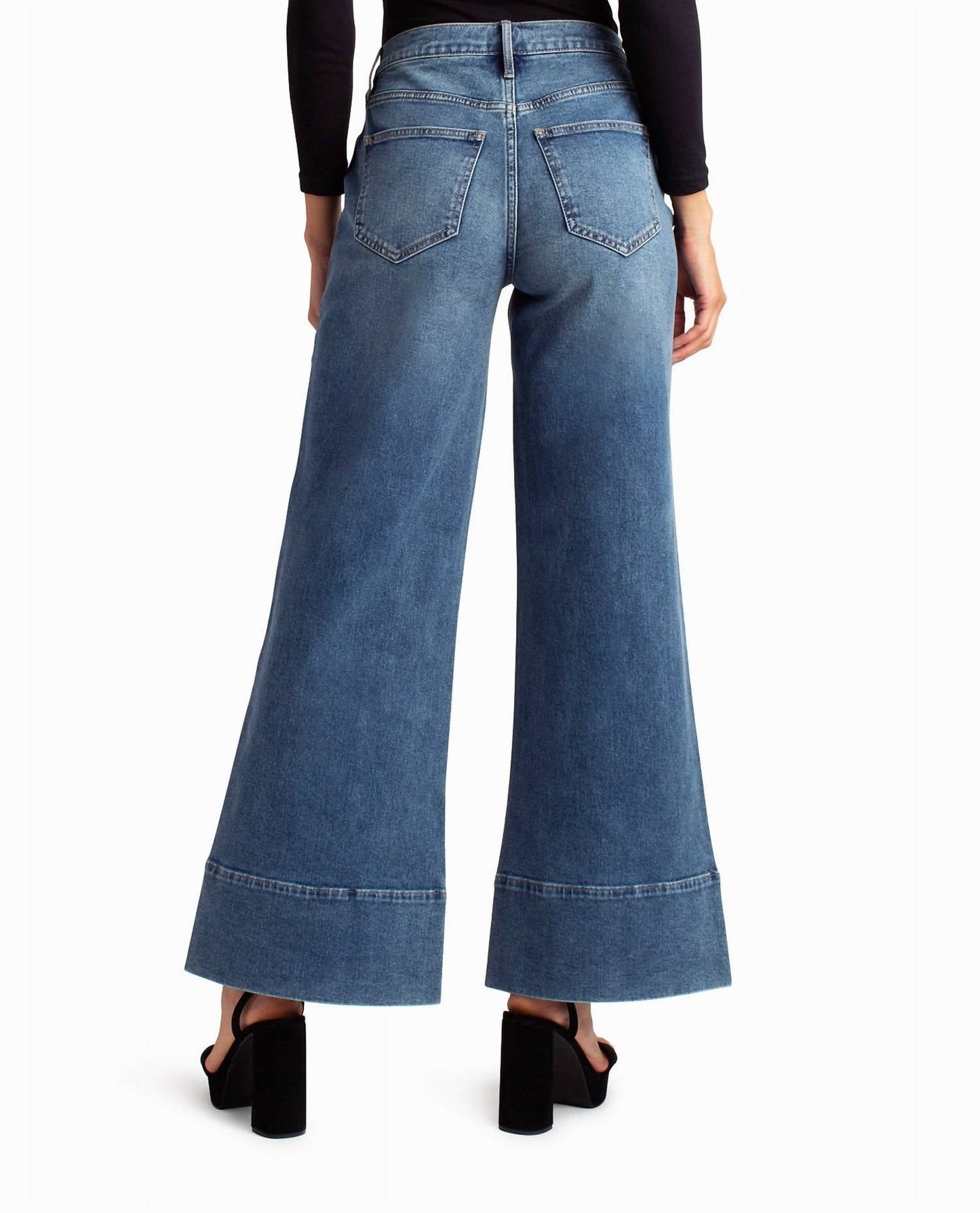 Nicole Miller - Hudson Yards Mid Rise Wide Leg Jean