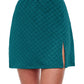 Gottex - Textured Cover Up Mini Skirt With Slit
