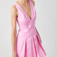 Baby Pink - Leyla Sleeveless Skater Dress