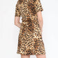 Burgundy Apparel - Animal Print Dress