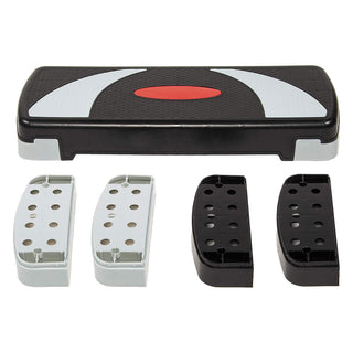 Plataforma de treino aeróbico ajustável BalanceFrom Fitness, cinza/preto
