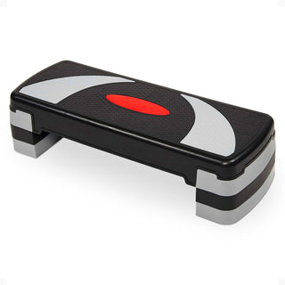 Plataforma de treino aeróbico ajustável BalanceFrom Fitness, cinza/preto