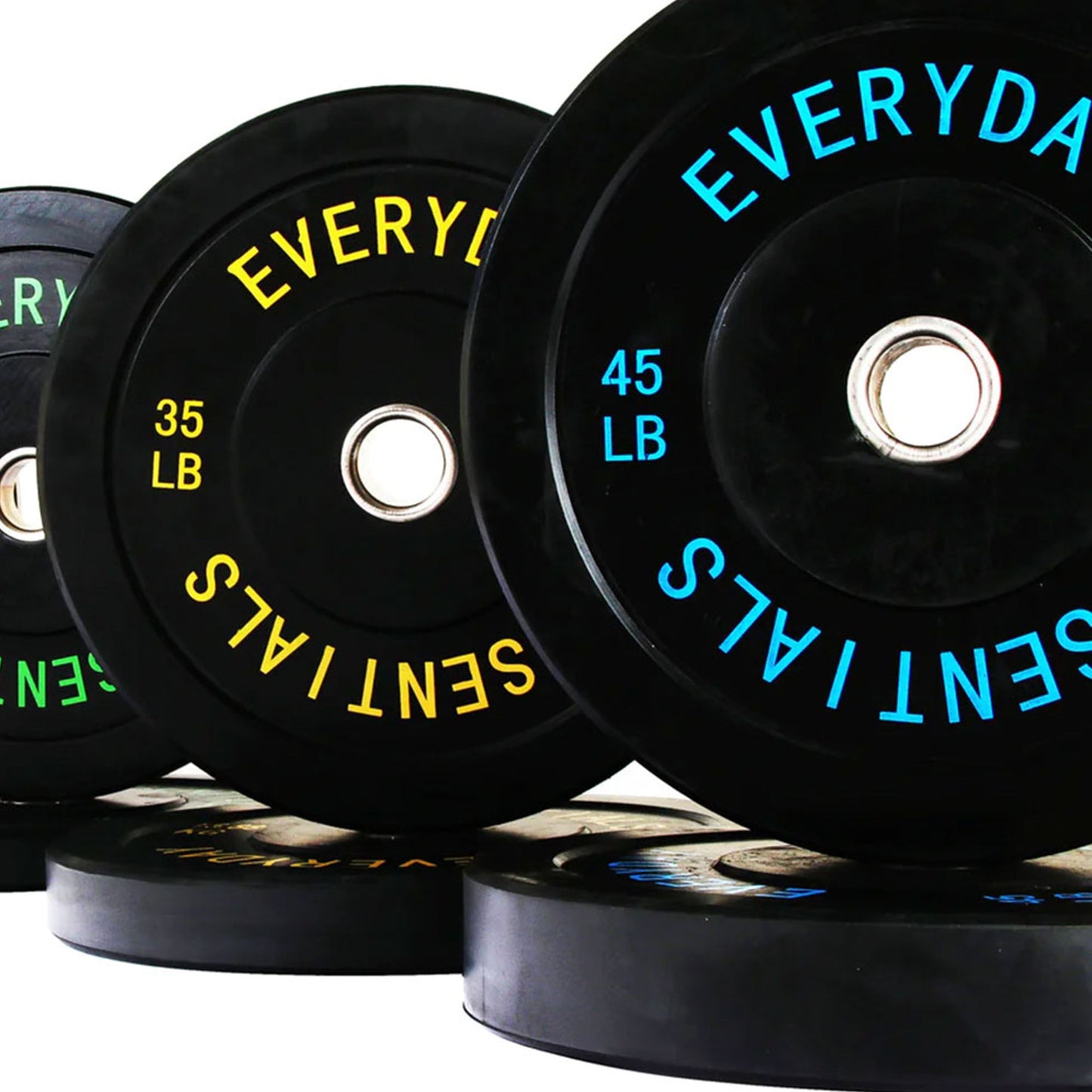 Conjunto de discos de peso para treinamento de força olímpica BalanceFrom Fitness de 260 libras