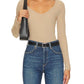 Enza Costa - KNIT V NECK TOP