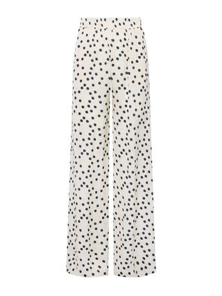 L'Agence - Lillian Polka Dot Wide Leg Pant