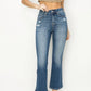 Risen - High Rise Ankle Flare Jeans