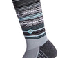 Meias esportivas masculinas Stance Mahalo Crew, pacote com 2, cinza, tamanho médio (tamanho de calçados 6 a 8,5 EUA)