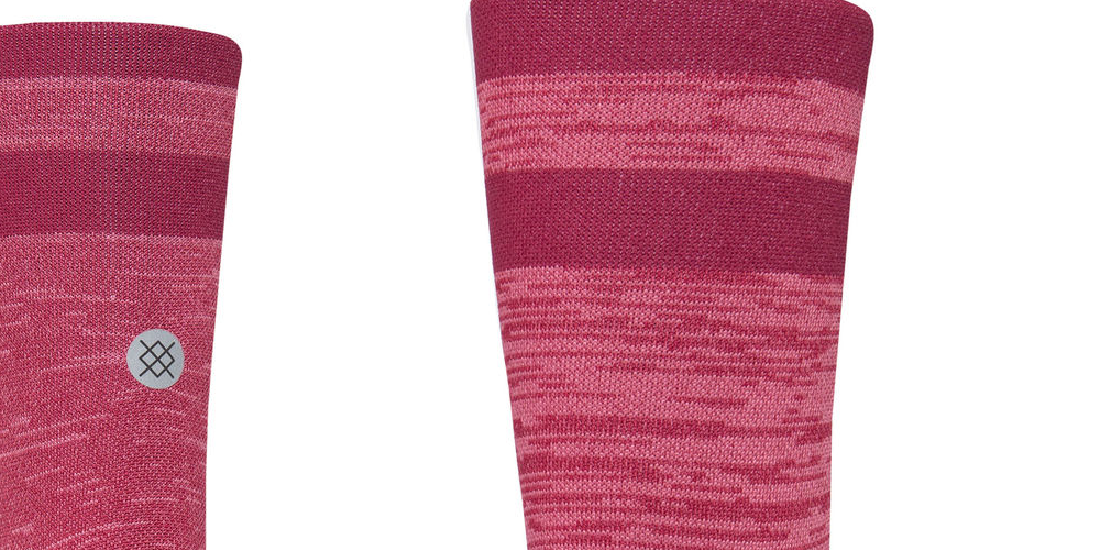 Pacote com 3 meias Stance Uncommon Solid Crew femininas, tamanho médio, fúcsia (tamanhos de calçados 8 a 10,5 EUA)