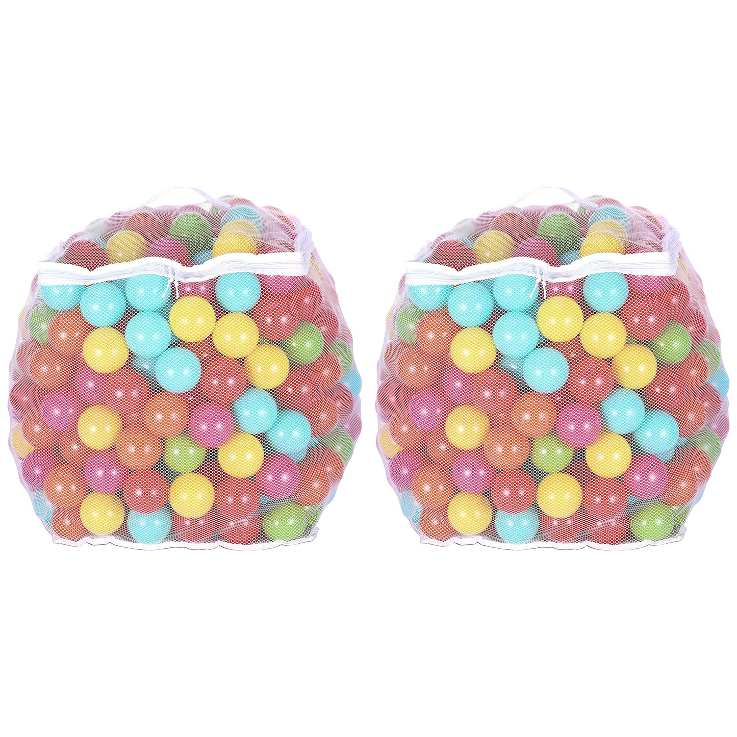 Bolas de piscina de 2,3" BalanceFrom Fitness com bolsa de armazenamento, multicoloridas (pacote com 2)