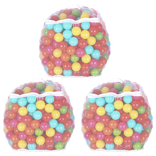 Bolas de piscina de 2,3" BalanceFrom Fitness com bolsa de armazenamento, multicoloridas (pacote com 3)