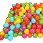 Bolas de piscina de 2,3" BalanceFrom Fitness com bolsa de armazenamento, multicoloridas (pacote com 3)