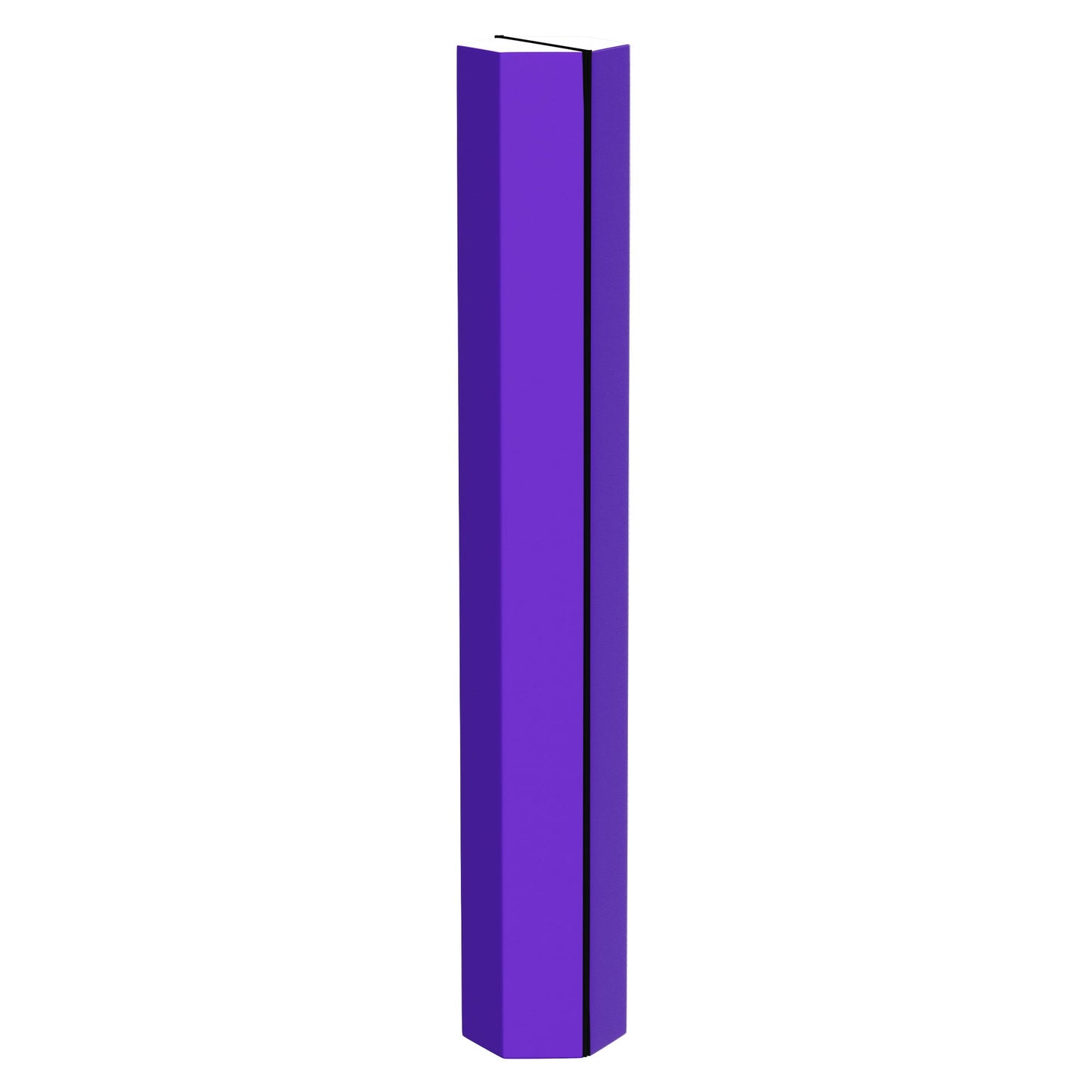 Tapete de ginástica BalanceFrom Fitness com trave de equilíbrio secional no chão, roxo