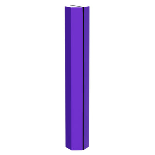 Tapete de ginástica BalanceFrom Fitness com trave de equilíbrio secional no chão, roxo