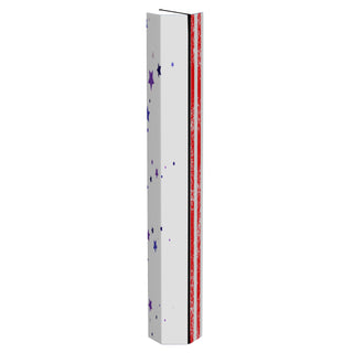 Tapete de ginástica BalanceFrom Fitness com trave de equilíbrio secional no chão, vermelho/branco/azul