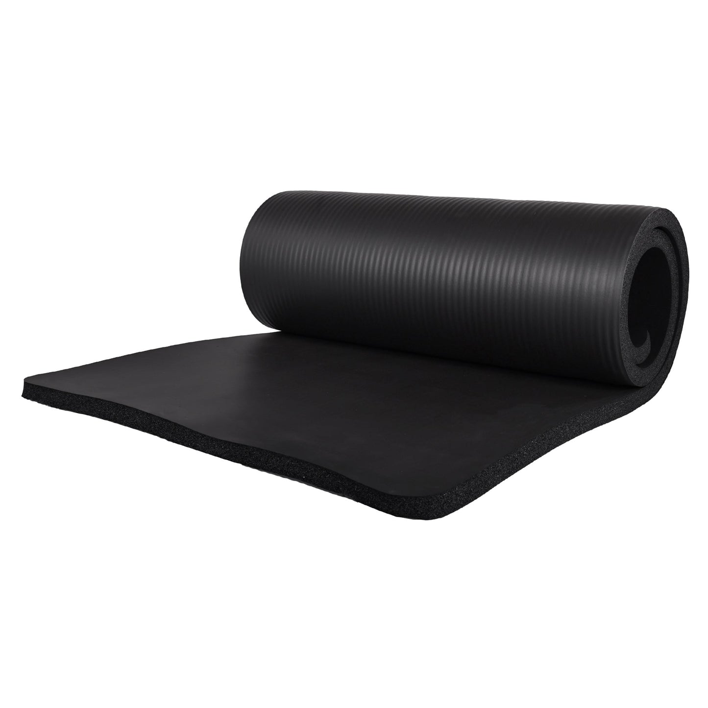 Conjunto de ioga BalanceFrom Fitness com 7 peças, tapete, faixa elástica e joelheira, preto