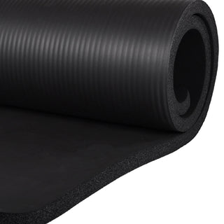 Conjunto de ioga BalanceFrom Fitness com 7 peças, tapete, faixa elástica e joelheira, preto