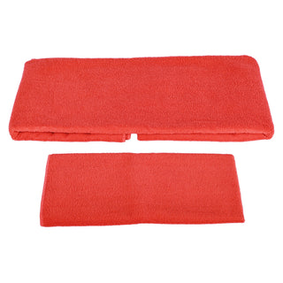 Conjunto de ioga BalanceFrom Fitness com 7 peças, tapete, faixa elástica e joelheira, vermelho
