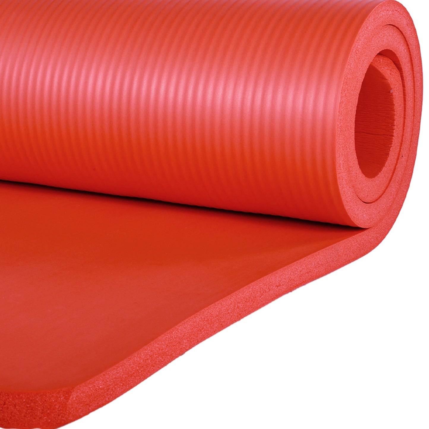 Conjunto de ioga BalanceFrom Fitness com 7 peças, tapete, faixa elástica e joelheira, vermelho