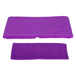 Conjunto de ioga BalanceFrom Fitness com 7 peças, tapete, faixa elástica e joelheira, roxo