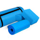 Tapete de ioga antirruptura BalanceFrom Fitness 71" x 24" com alça, joelheira e blocos, azul